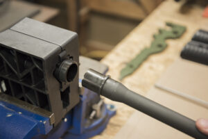 Pulling the barrel out of the AR-15 upper receiver