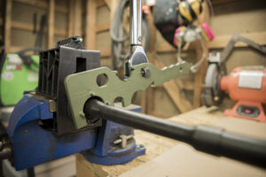 Using a torque wrench to install a new barrel