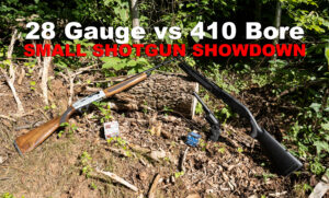 28 Gauge vs 410 Bore shotguns at the range