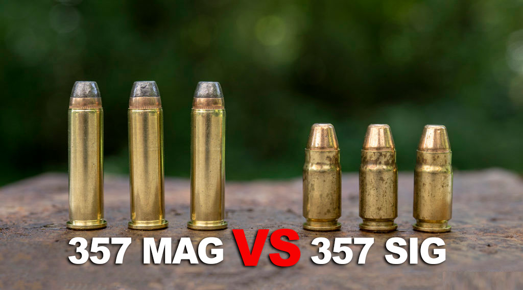 357 sig and 357 magnum ammo on a table