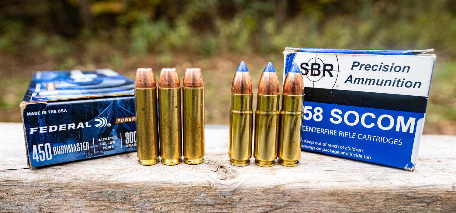 450 bushmaster ammo vs 458 SOCOM ammo at a range
