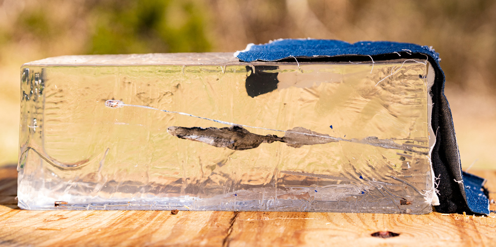 Testing 5.7x28 ammo in synthetic ballistic gelatin