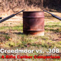 6.5 creedmoor vs .308 rifles at the range