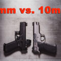 9mm vs 10mm pistols side by side
