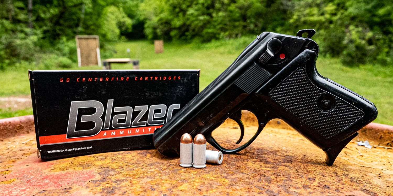 9x18 pistol with Blazer 9x18 ammo A 9x18 pistol with ammo