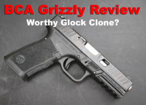 Bear Creek Arsenal Grizzly pistol on display