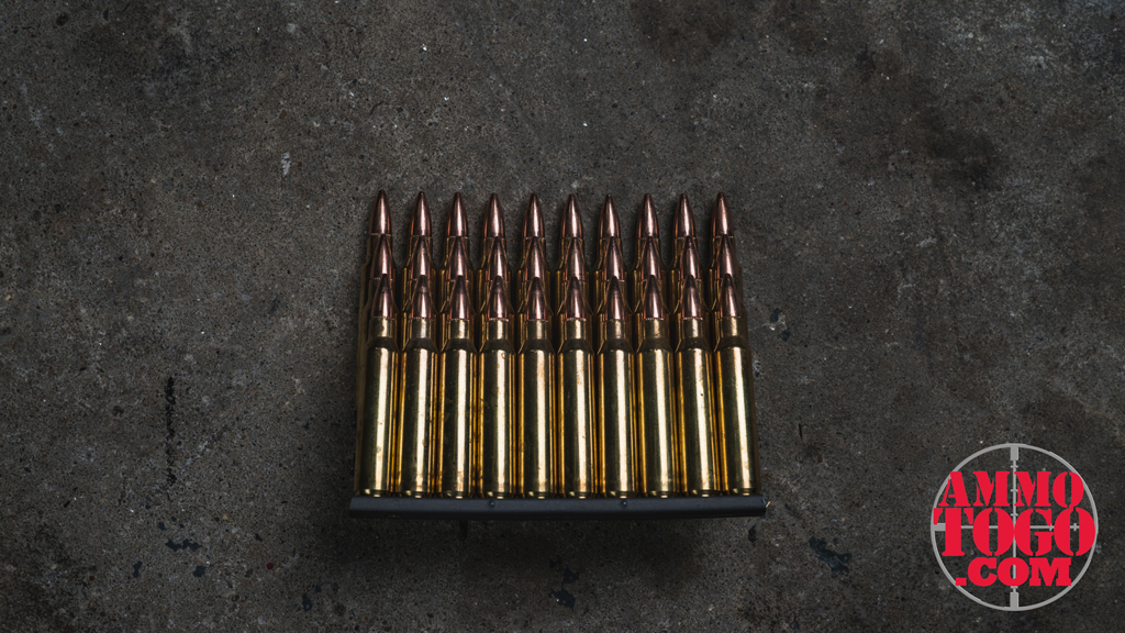 FMJ-BT AMMUNITION LOADED ONTO CLIPS FMJBT ammo