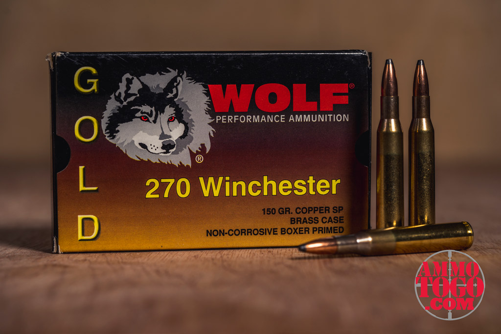 A box of Wolf 270 Winchester ammo