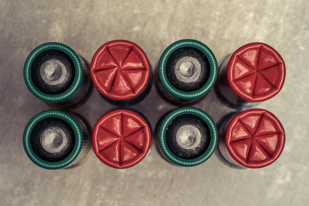 Rolled vs. Folded Crimping side by side ammo photo