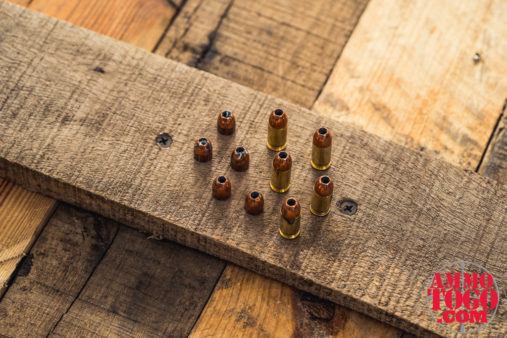 photo of remmington 380 bullets on a wooden pallet