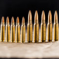 223 ammo next to 308 ammunition