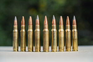 photo of 308 bullets used for deer hunting outside