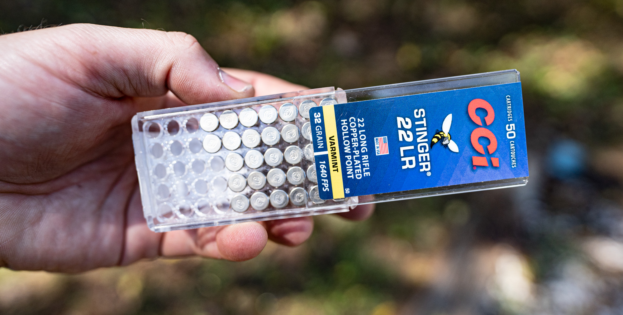 CCI Stinger 22 long rifle ammo