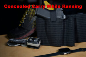 Concealed carry gun and running equipment
