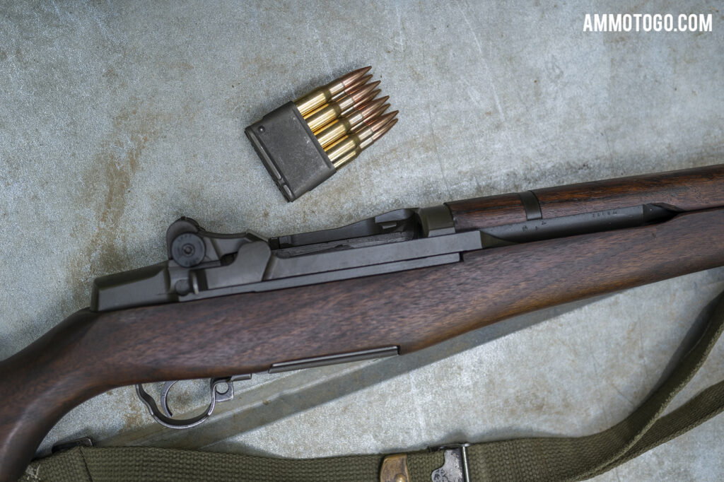30-06 Ammunition Clip and a M1 Garand rifle