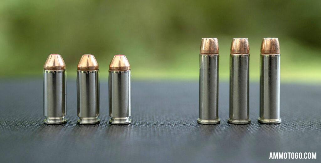 comparison of 10mm ammunition and 357 mag ammo