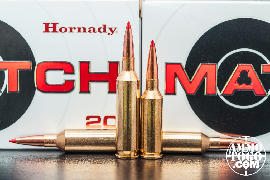 22 Creedmoor ammunition side by side with 22 ARC ammo