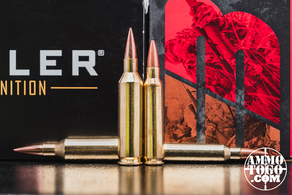 22 Creedmoor ammo side by side with .223 Remington