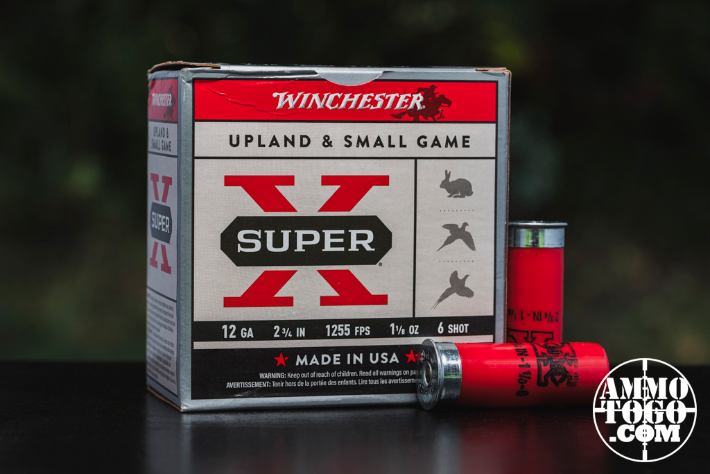Winchester Super-X 12 gauge birdshot is a good low-recoil choice