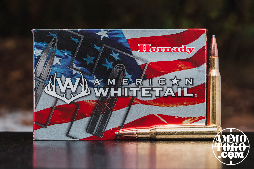 Hornady American Whitetail 270 ammo displayed