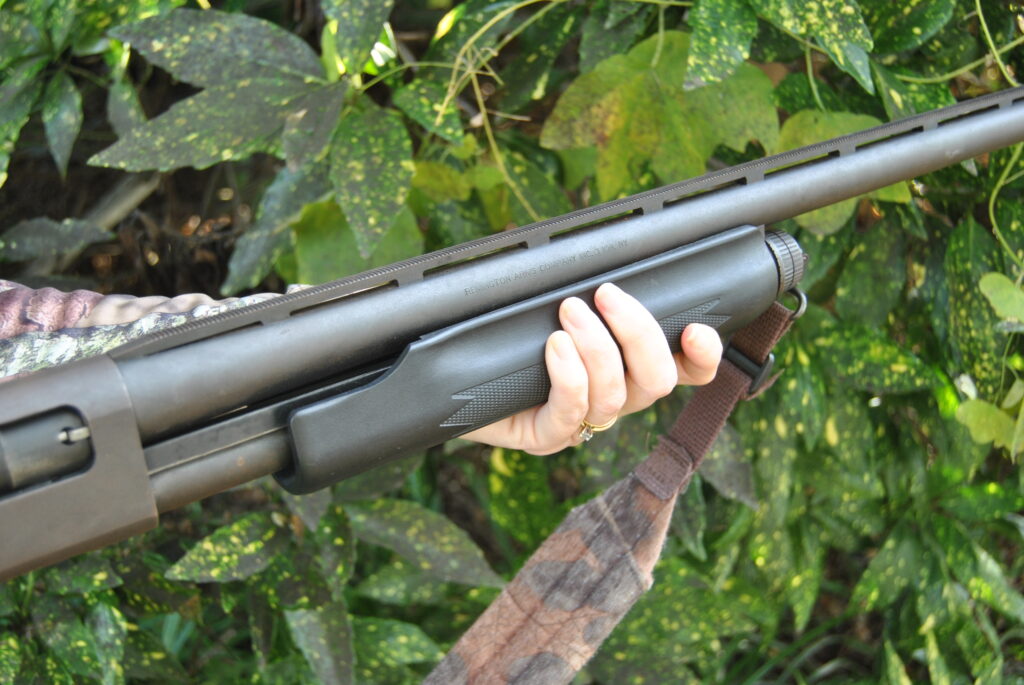 the forend part of a shotgun
