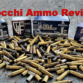Fiocchi ammo review with fired casings on the ground