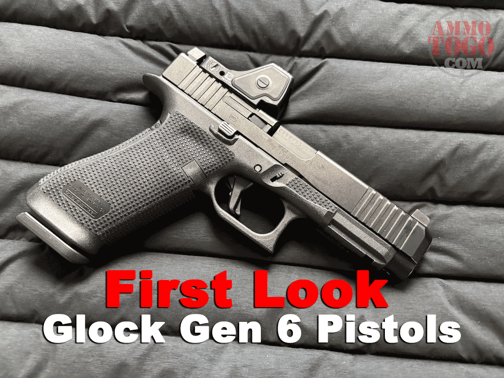 Glock Gen 6 pistol on display