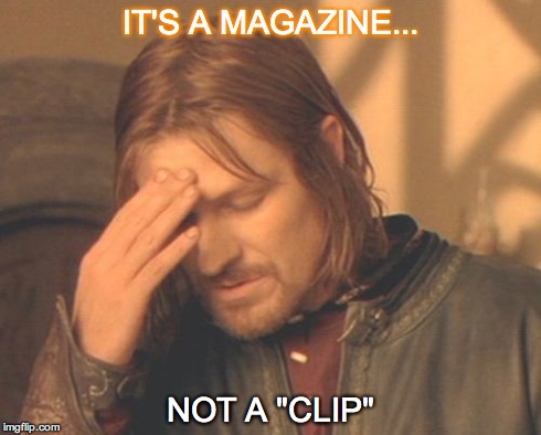 Magazine vs. Clip meme