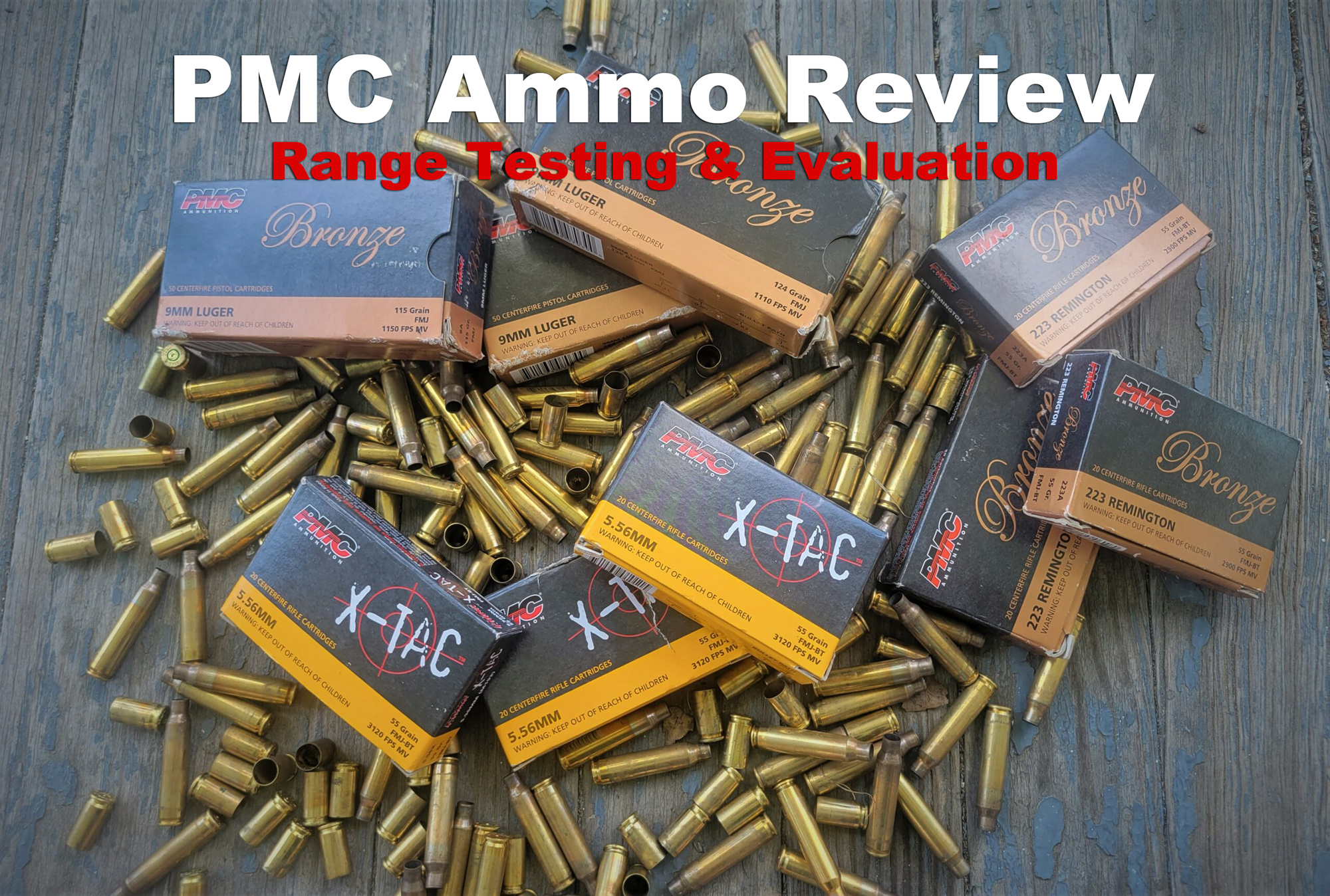 cartridges used in our PMC ammo review