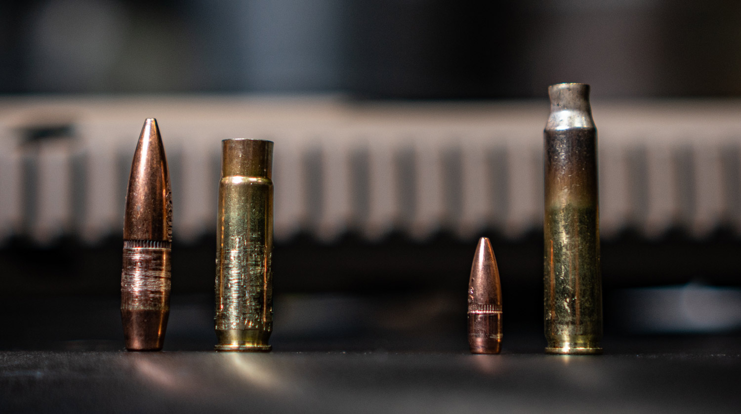 Pulled 5.56 vs 300 blackout bullets