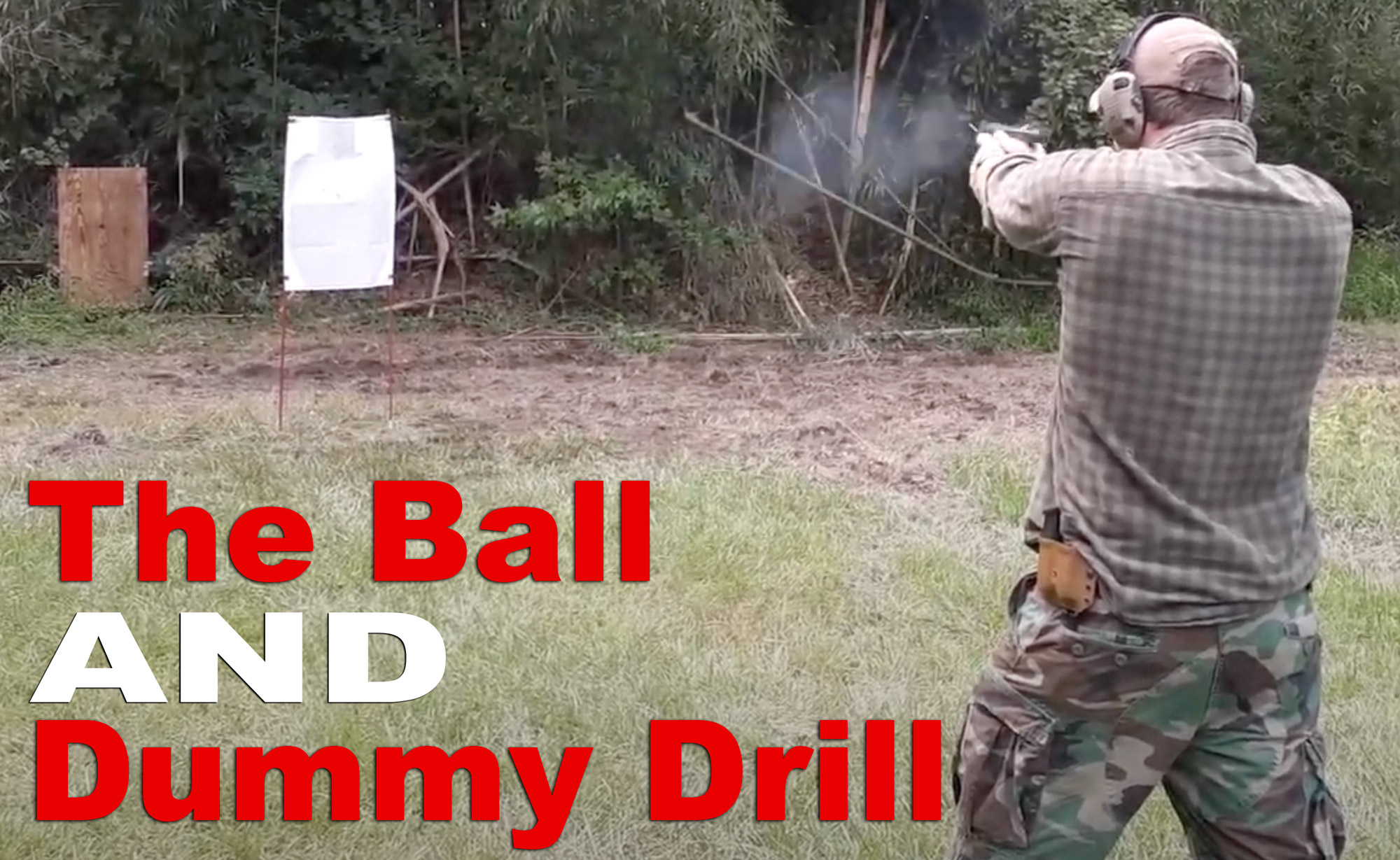 Shooting the ball and dummy drill at the range