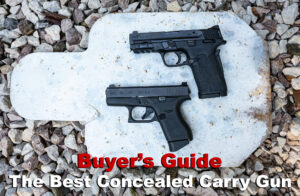 Two of the best concealed carry gun options available at a shooting range
