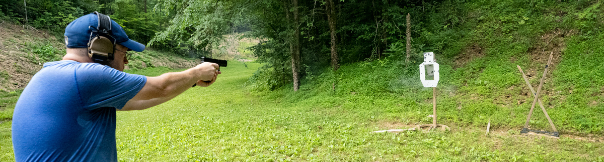 Training at the shooting range