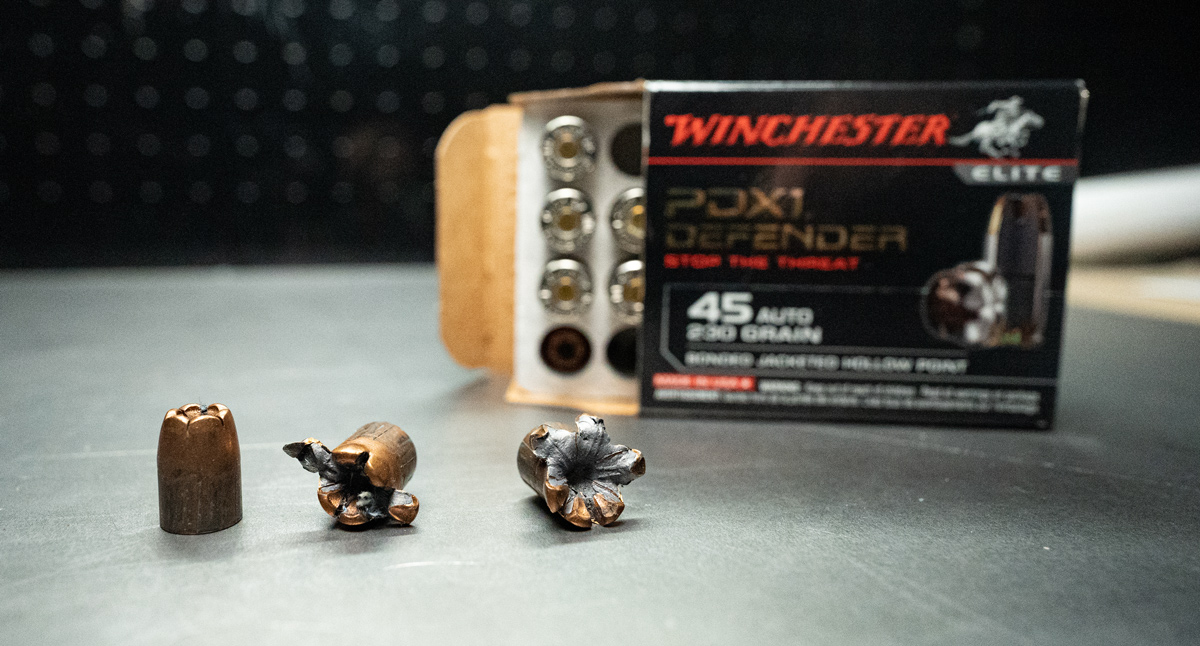 Winchester open box of PDX1 45 ACP ammo
