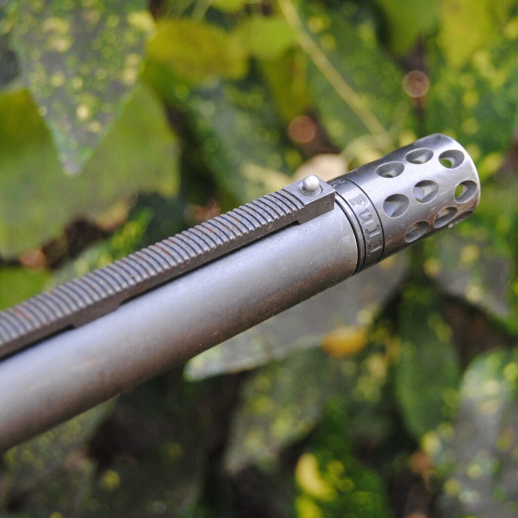 bead sight on the front of a shotgun