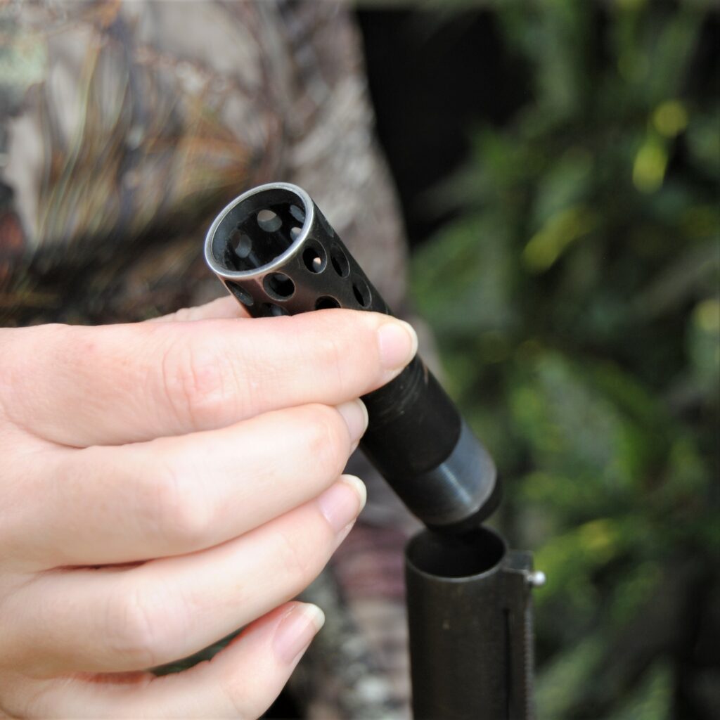 a screw-in choke tube
