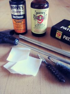 cleaning supplies you'll want when breaking in a new rifle barrel