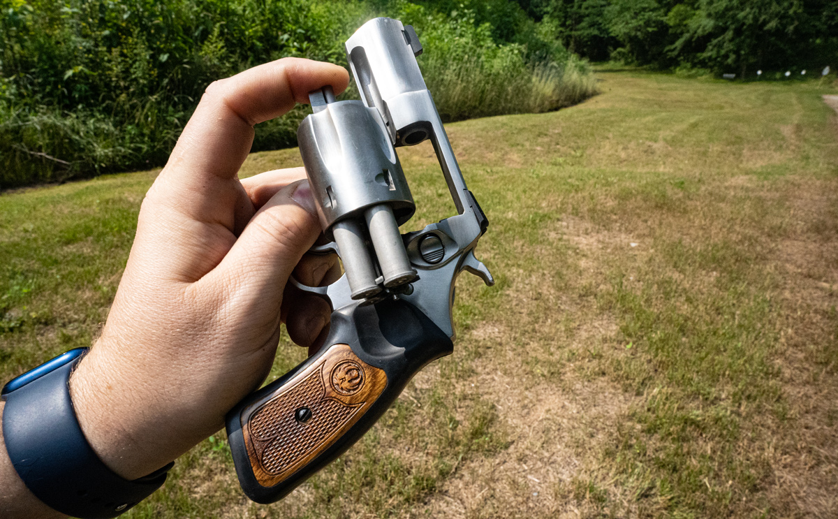 ejecting the casings from a snub nosed revolver