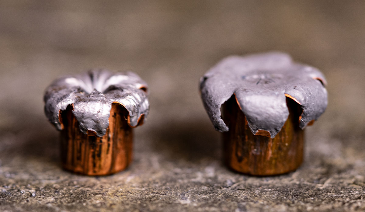 A look at expanded 40 S&W vs 9mm ammo rounds
