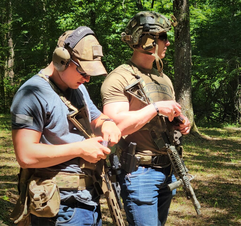 reviewing PMC ammo at the shooting range Shooting PMC ammo as part of our review at the range