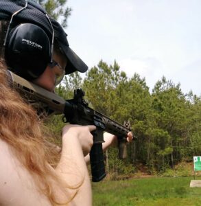 Firing an AR-15 at the range and observing muzzle energy