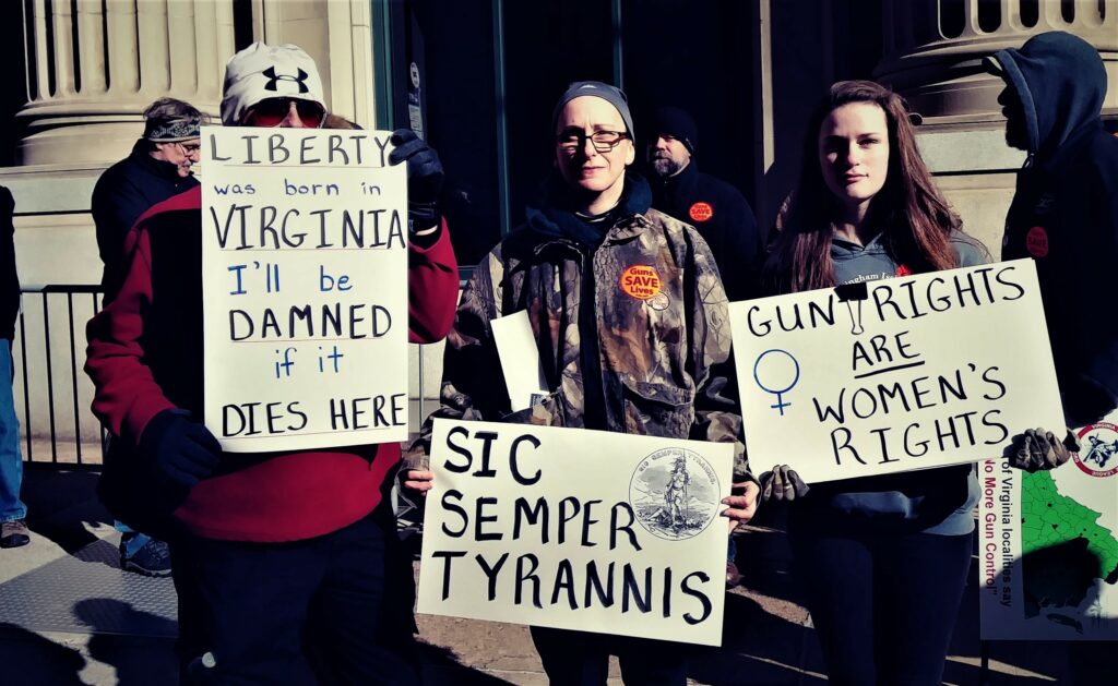 2nd Amendment supporting signs in Richmond, VA