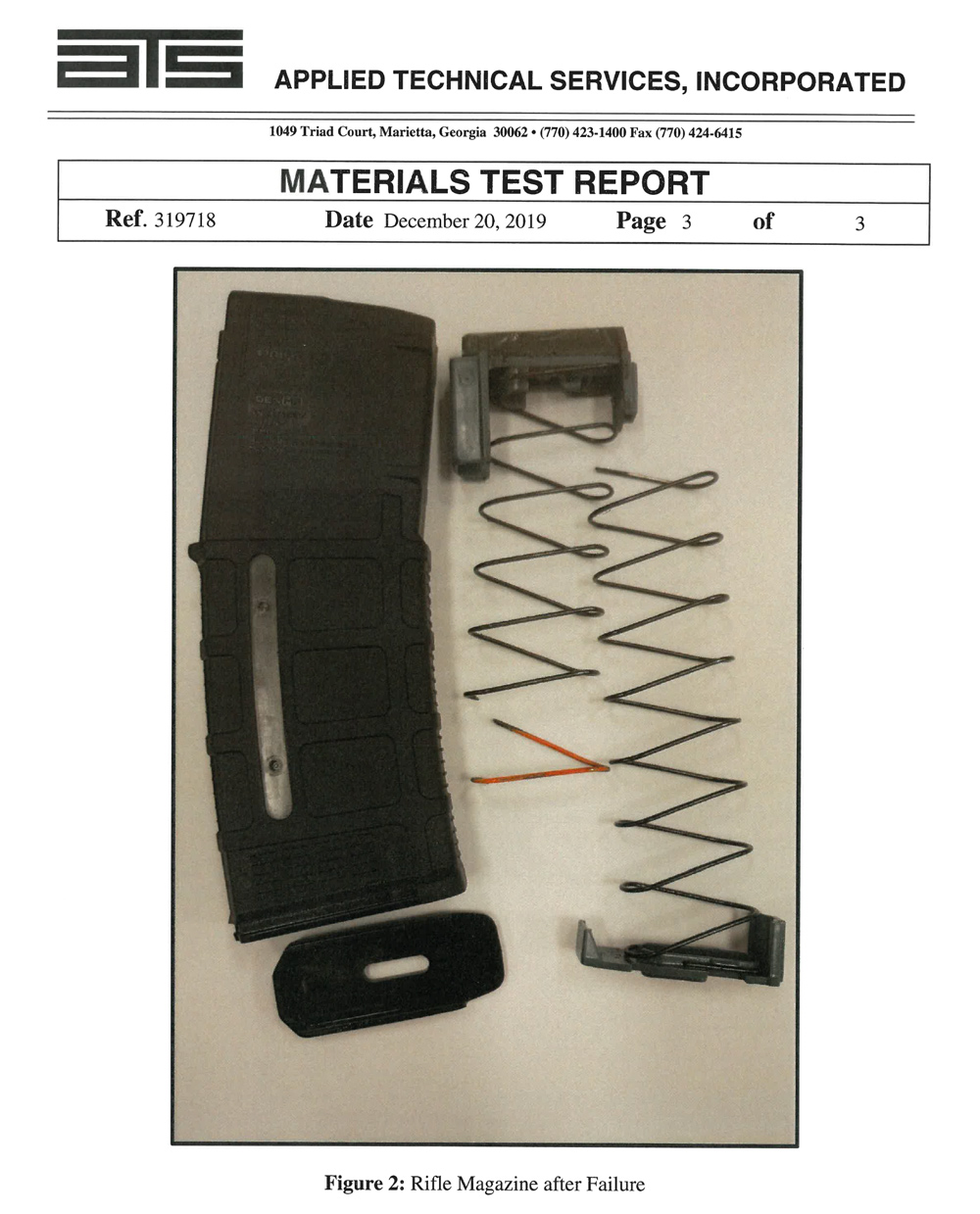 failed pmag from laboratory Pmag failure report from a testing facility