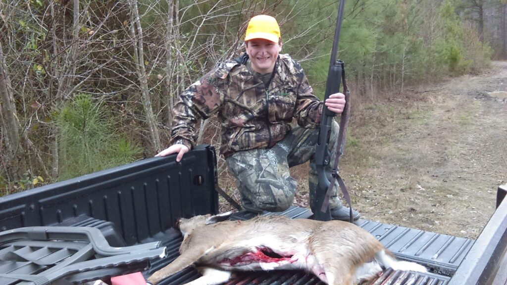 The author's son's first deer The author's son's first deer after a successful hunt